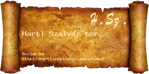 Hartl Szalvátor névjegykártya